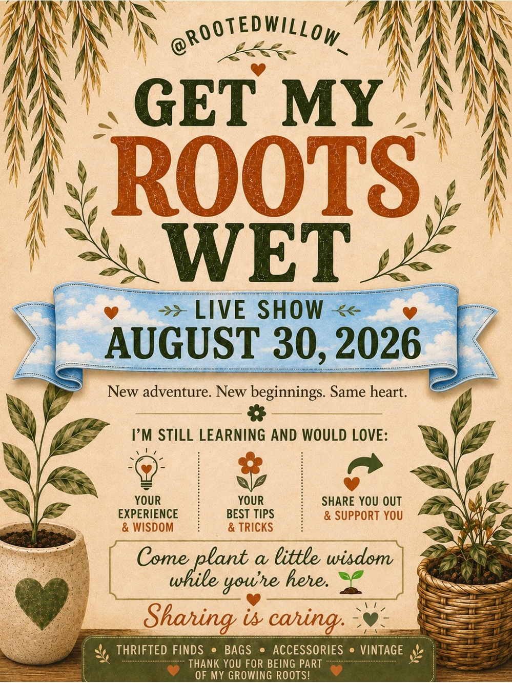 🌱Getting My Roots Wet! Come Plant a Lil' Wisdom & Let Me SELL Your Closet🌱 - Picture 1 of 13
